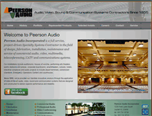 Tablet Screenshot of peersonaudio.com
